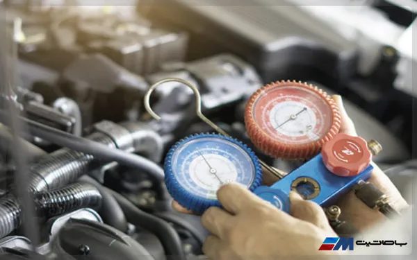 بررسی سطح گاز کولر ماشین